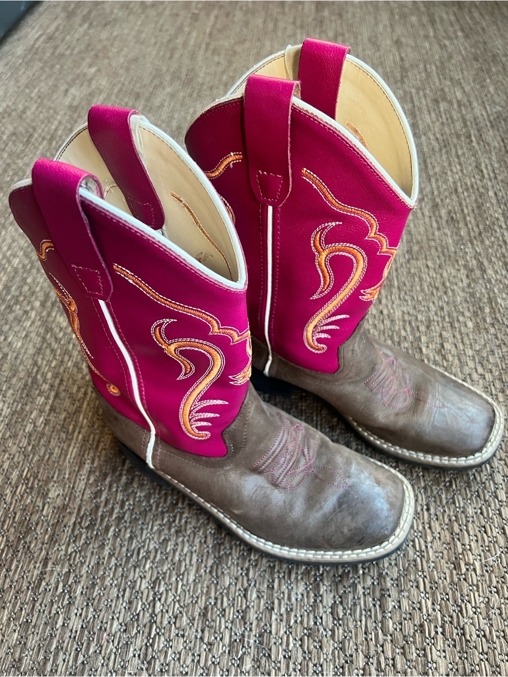 Cody James Pink Brown Western Cowboy Boots Leather BBSC1851